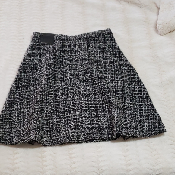 NWT Banana Republic black&gray tweed circle skirt - Picture 5 of 8